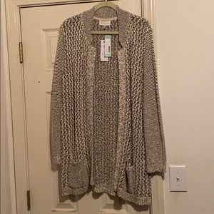 Skies Are Blue Ollie Cotton Textured Cardigan.